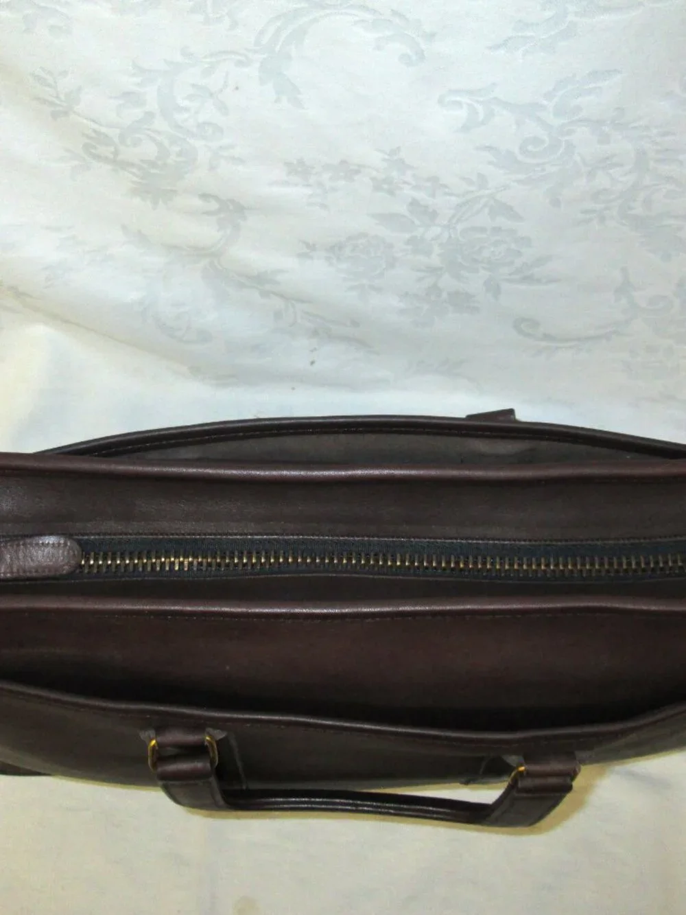 COACH CHOCOLATE BROWN LEATHER SOFT SIDED LAPTOP BRIEFCASE